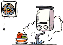 小型湯沸器使用時のイメージ